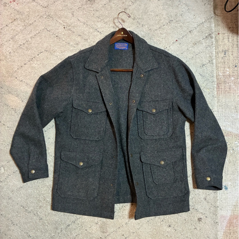 Pendleton Charcoal Wool Cruiser Jacket